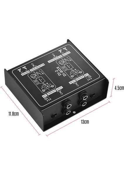 Premium Doğrudan Enjeksiyon Kalıplanmış Ses Kutusu - Gitar ve Bas Bağlantıları Için Giriş Pedi ile Pasif Dı Ünite Iptali (Yurt Dışından) fırsatları