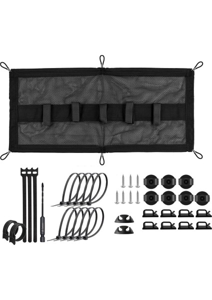 Kablo Yönetimi Ağı - Masa Altı Kablo Yönetimi - Esnek Masa Altı Kablo Yönetimi Tepsisi B (Yurt Dışından)