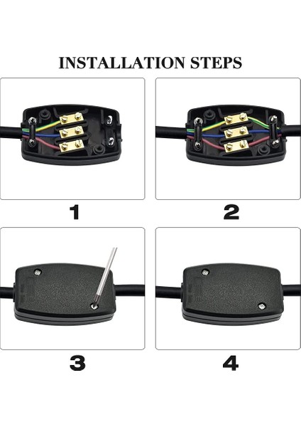 Terminalli Elektrik Bağlantı Kutusu 4 Paket Dış Aydınlatma, Güç ve Otomotiv Kablolaması Için Elektrik Bağlantı Kutusu (Yurt Dışından) fiyatları
