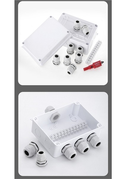 Abs Su Geçirmez Bağlantı Kutusu Dış Terminal Kutusu Plastik Güç Mühür Kutusu Genel Elektrik Mühendisliği Muhafazası Siyah (Yurt Dışından) fırsatları