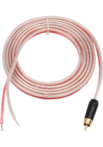Soyulmuş Uçlara Rca Fişli Yedek Onarım Hoparlör Tel Kablo 5ft (Yurt Dışından)