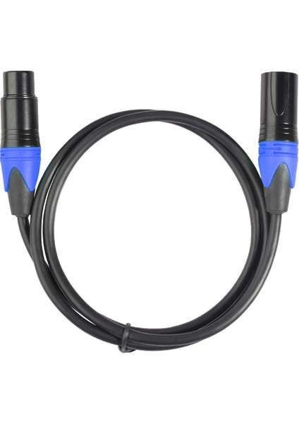 Xlr Kablo Erkek Kadın Ses Sinyal Kablosu Canon Dengeli Xlr Karon Mikrofon 3 Pin Xlr Kablo 10FT Mavi (Yurt Dışından)