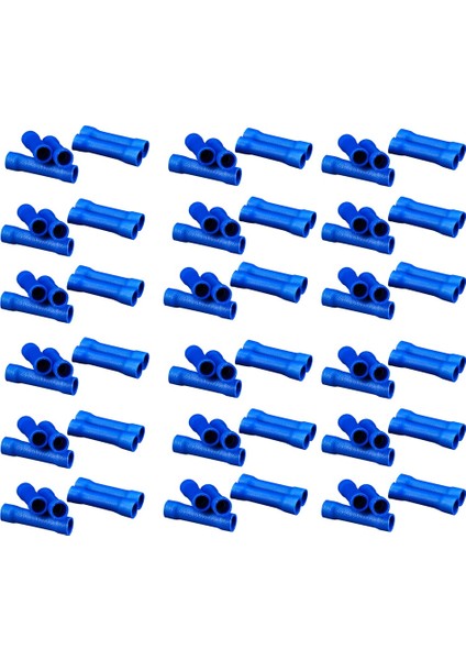 1000 Adet Soğuk Pres Terminali Uzun Mavi Tam Yalıtımlı Ara Konnektör Bv2 Ara Bağlantı Terminali (Yurt Dışından)
