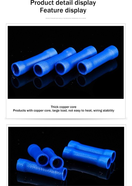 1000 Adet Soğuk Pres Terminali Uzun Mavi Tam Yalıtımlı Ara Konnektör Bv2 Ara Bağlantı Terminali (Yurt Dışından) indirimleri