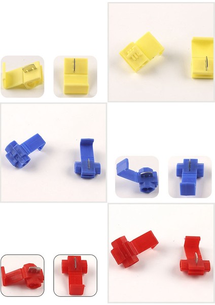 150 Adet Hızlı Ekleme Tel Konnektörleri, Lehimsiz Geçmeli Elektrik Konnektörü, Yalıtımlı Tel Sıkma Konnektörleri Terminal Bağlantısı (Yurt Dışından) indirimleri