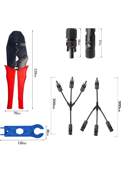 Y Tipi 1 Yollu 3 Fotovoltaik Konnektör Fotovoltaik Konnektör 2 Konnektör Anahtarları 1 Fotovoltaik Tel Sıkma Pensesi (Yurt Dışından) indirimleri