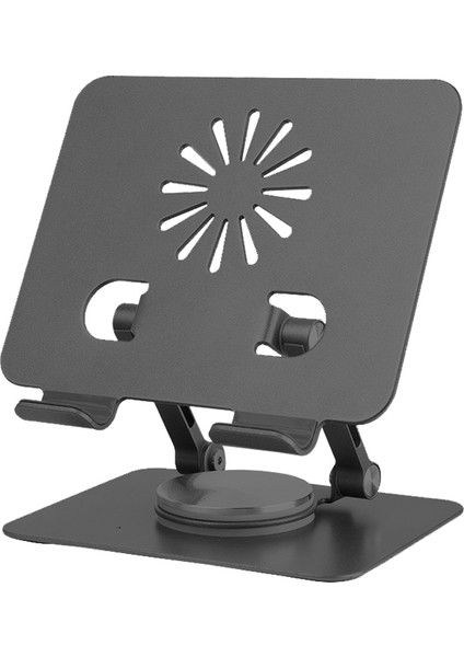 Tablet Standı Katlanabilir Alüminyum Alaşımlı Yüksek Dayanıklı Malzeme Kaymaz Ayarlanabilir Çok Amaçlı Fonkiyonel iPad Uyumlu Stant ZR756
