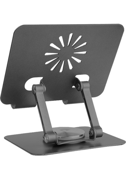 Tablet Standı Katlanabilir Alüminyum Alaşımlı Yüksek Dayanıklı Malzeme Kaymaz Ayarlanabilir Çok Amaçlı Fonkiyonel iPad Uyumlu Stant ZR756