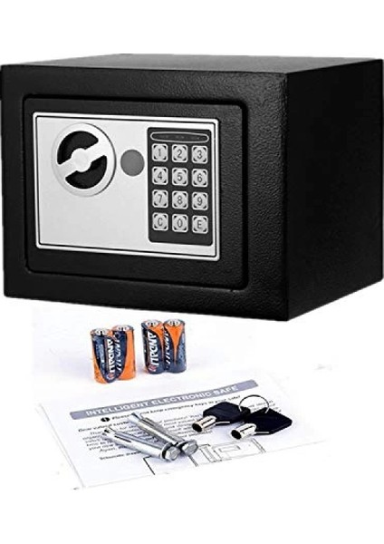 Elektronik Tuşlu Çelik Para Kasası Siyah (4887) modelleri