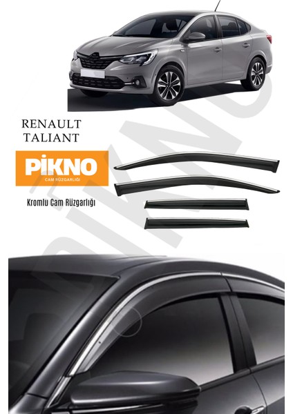 Renault Taliant Kromlu Cam Rüzgarlığı 4'lü A+ Plus