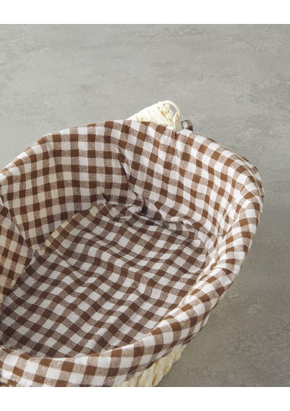 Rovella Kağıt Ekmek Sepeti 29 x 22 x 9,5 cm Krem