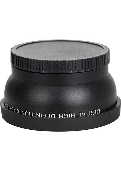 Canon Eos Rebel T6S,T6I,SL1,T5,T5I,T4I,T3,T3I,T1I,T2I,XSI,XS,XTI,XT,70D,60D,60DA Için Makro Yakın Çekim Eki ile 58MM Geniş Açı 0.45X Dönüştürücü Lens ,7d,5d,1d (Yurt Dışından)