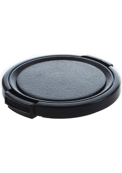 Kamera Plastik Yan Ön Kıstırma Klipsi Lens Kapağı Koruyucu Kapak Siyah 49MM (Yurt Dışından)