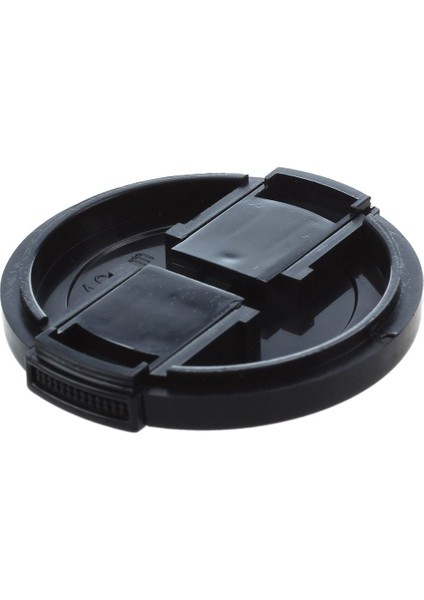 Kamera Plastik Yan Ön Kıstırma Klipsi Lens Kapağı Koruyucu Kapak Siyah 49MM (Yurt Dışından)