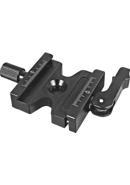 Çift Kilit Montaj Plakası Kelepçe Hızlı Bırakma Plakası Kelepçe Ayarlanabilir Topuz Adaptörü Arca Swiss Tripod Topu Kafa Qj-06 (Yurt Dışından)