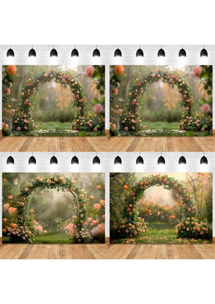 210X150CM Fotoğraf Arkaplanı Kumaş Çelenk Manzara Düğün 3D Parti Tatil Portre Fotoğrafçılığı Arkaplanları,d (Yurt Dışından) fiyatları