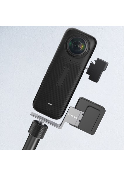Cynova INSTA360 X4 / X3 / One X2 Mikrofon Adaptörü Kamera Aksesuarları Için Görünmez Mikrofon Soğuk Yuvası (Yurt Dışından)