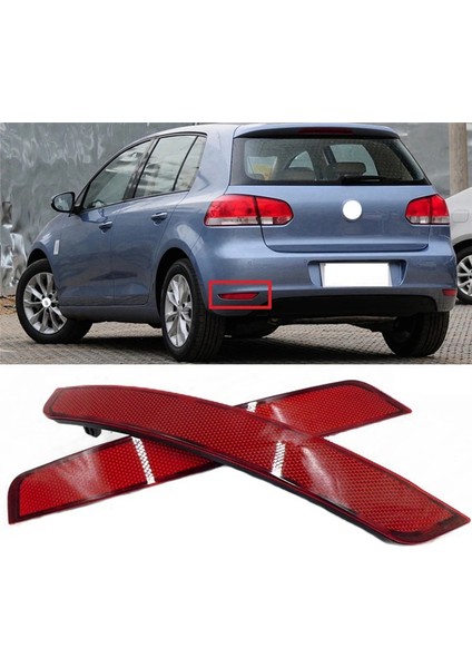 5K0945105E 5K0945106E Arka Tampon Reflektör Parçası Uyarı Işığı Çubuğu Araba Vw Golf Mk6 Gtı 2009-2012 (Yurt Dışından) indirimleri