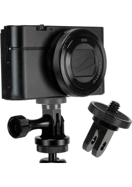 Gopro Ekosistemi Için Kamera Montaj Adaptörü - Gopro Montaj Sistemi Için ¼-20 Dönüşüm Adaptörü - Tam %100 Cnc Alüminyum Metal - Montaj Aksesuarına Monte Edin. (Yurt Dışından) fırsatları