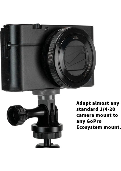 Gopro Ekosistemi Için Kamera Montaj Adaptörü - Gopro Montaj Sistemi Için ¼-20 Dönüşüm Adaptörü - Tam %100 Cnc Alüminyum Metal - Montaj Aksesuarına Monte Edin. (Yurt Dışından) indirimleri