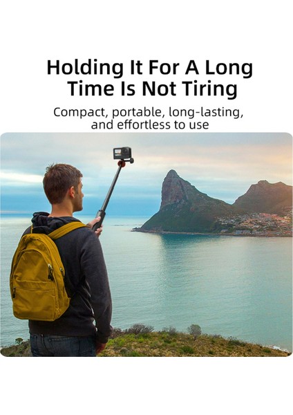 Vrıg Tp-08 Spor Kamerası Selfie Çubuğu Tripod Standı Gopro 11/10/9 Vlog Canlı Yayın Selfie Video Kaydı (Yurt Dışından)