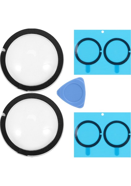 Lens Muhafızları Kamera Gövdesi Yapışkan Koruyucu Kapak Kitleri Insta 360 One X2 Için Yapıştırıcılı Lens Kapağı (Yurt Dışından)