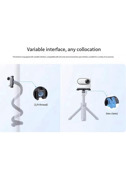 INSTA360 Go3 Başparmak Kamera Manyetik Hızlı Bırakma Dock Adaptörü Hızlı Bırakma Çok Fonksiyonlu Taşınabilir Dock Aksesuarı (Yurt Dışından)