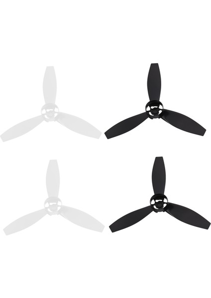 4 Pervaneler Sahne Yedek Parçalar Bıçaklar Parrot Bebop 2 Drone Siyah Beyaz (Yurt Dışından)