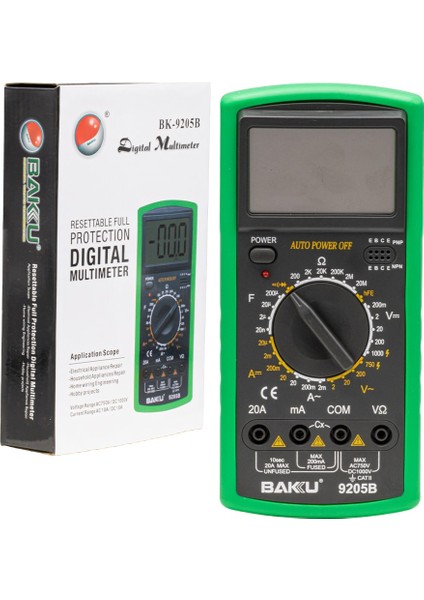Yeni Xdn Baku BK-9205B Multi̇metre Di̇ji̇tal Ölçü Aleti̇ Kampanya
