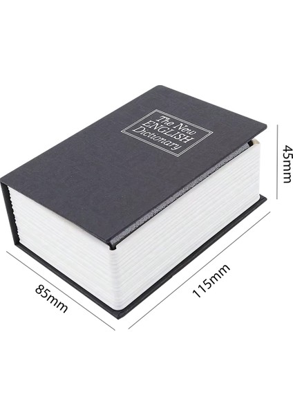 Yeni Xdn Sn- 26085 Ki̇tap Görünümlü Metal Kasa Kumbara Ti̇pi̇ 115X85X45MM Kampanya