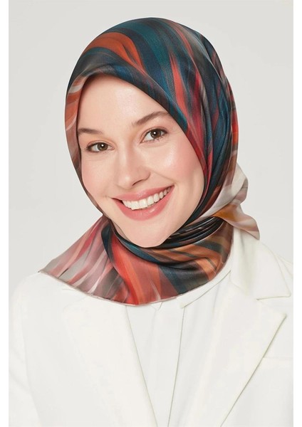 Nostalji Serisi Sura Ipek Eşarp 8508-80NS