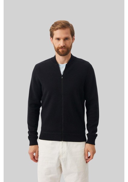 Regular Fit Erkek Örgü Hırka Siyah