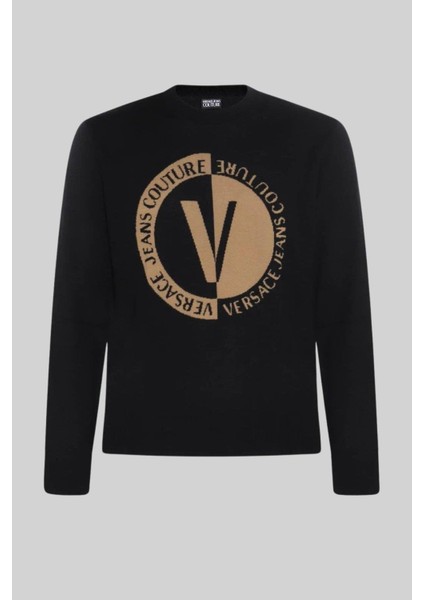 Versace Jeans Couture Erkek Örme Yün Kazak Çok Renkli