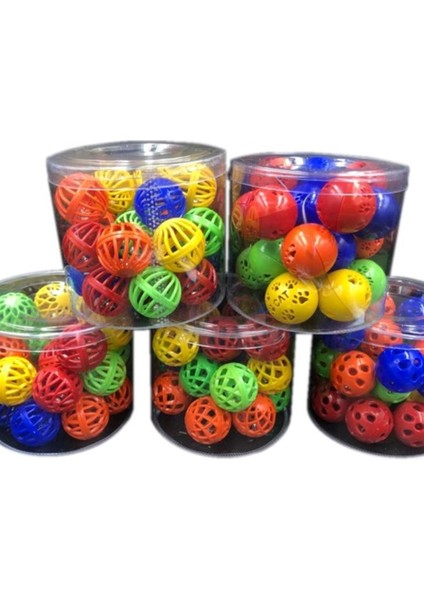 Petzoom Çıngıraklı Kedi Topu 100 Adet