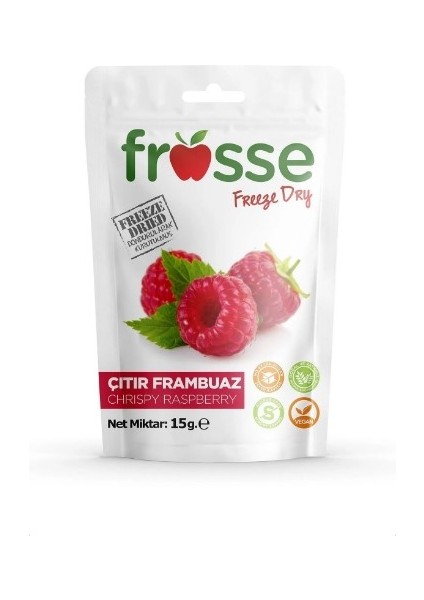 Ahududu (Frambuaz) - Freeze Dried - Üretici Firmadan Dondurularak Kurutulmuş Ahududu (Frambuaz) Cipsi 15gr