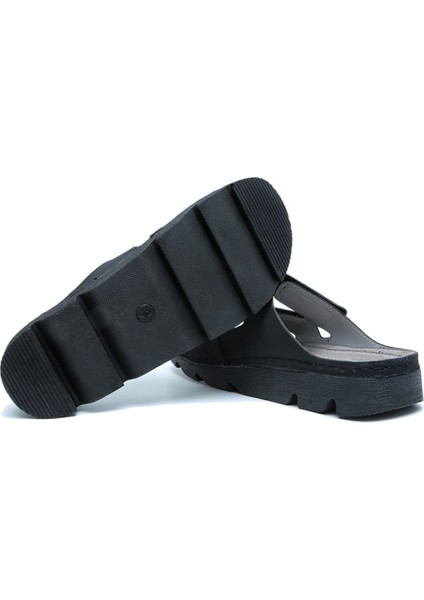 Kifidis SIB220511 Kifidis-Natura Kadın Taşlı Anatomik Deri Terlik 36-41 Siyah/black modelleri