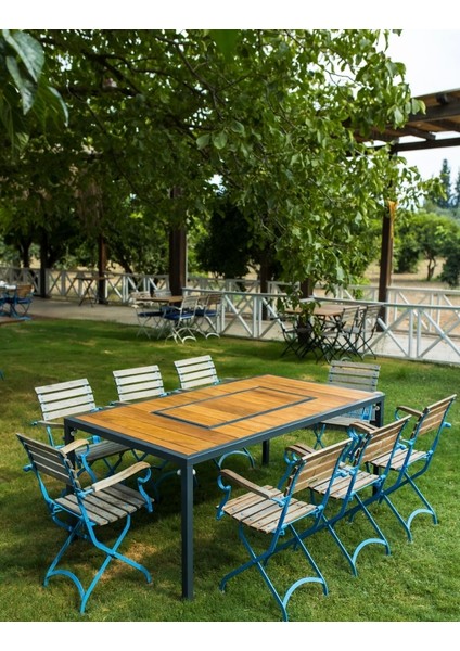 Klasik Restaurant Modeli Mangallı Masa