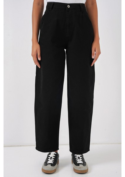 6703 Yüksek Bel Kot Pantolon - Siyah modelleri