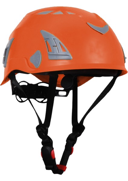 Dağcı Tırmanma Bareti Turuncu Renk Baş Koruyucu Kask Ce EN12492 Sertifikalı 51-62 cm Ayarlanabilir