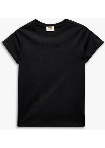 Pamuklu 2'li Kısa Kollu Basic Tişört Seti modelleri