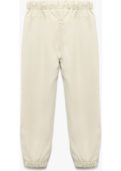 Beli Bağcıklı Cepli Basic Viskon Jogger Eşofman Altı