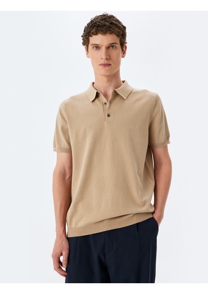 Kısa Kollu Pamuklu Polo Yaka Triko Tişört modelleri