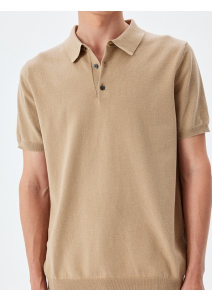 Kısa Kollu Pamuklu Polo Yaka Triko Tişört indirimleri