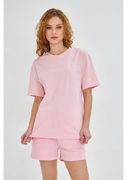 Kadın Konforlu %100 Pamuk Kısa Kollu Günlük Tişört fırsatları