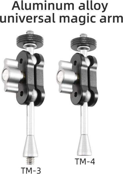 Çok Fonksiyonlu Sihirli Kol Çift Bilyalı Kafalı Süper Kelepçe Süper Kelepçe Montajı 1/4 Dişli Adaptörü, Dslr Fotoğraf Makineleri Için, Tm-3 (Yurt Dışından) modelleri