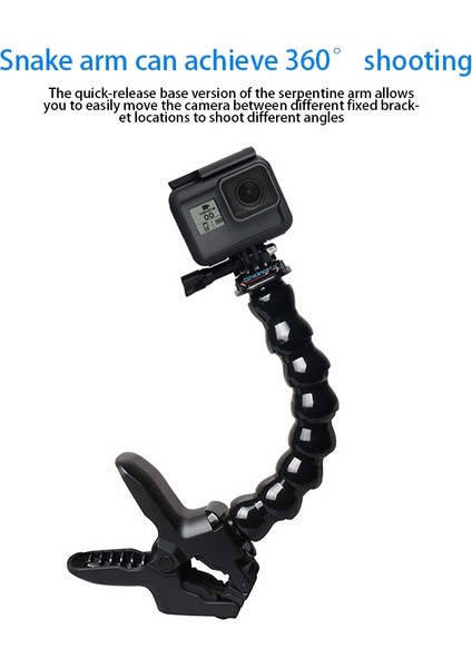 Çok Işlevli Aksiyon Kamerası Esnek Kelepçe Kol Braketi Tutucu Montaj Adaptörü Gopro Hero 9/8/7/6/5,19 Bölüm + Kelepçe (Yurt Dışından) fırsatları
