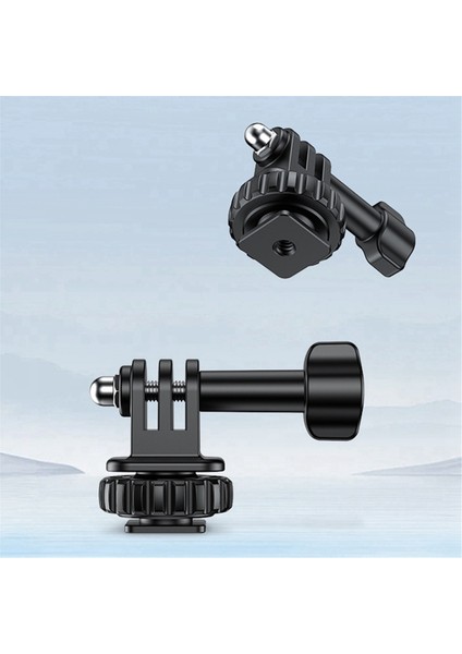 180° Ayarlı Action Kamera Soğuk Ayakkabı Adaptörü, 1/4 Inç Vida Deliği, Gopro Hero 12/11/10/9/8 ile Uyumlu (Yurt Dışından) fiyatları