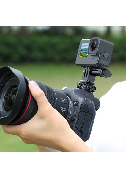 180° Ayarlı Action Kamera Soğuk Ayakkabı Adaptörü, 1/4 Inç Vida Deliği, Gopro Hero 12/11/10/9/8 ile Uyumlu (Yurt Dışından) indirimleri