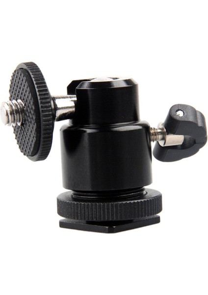 Alüminyum Alaşımlı Mini Top Kafa 1/4 "montaj Flaş Ayakkabısı ile Dslr Slr Dc Kamera Mini Dv Monitör Vb Için (Yurt Dışından)