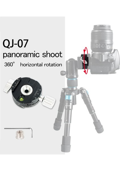 Mini Kamera Kelepçesi Qr Kelepçe 360 Derece Spin Panoramik Kelepçe Dslr Arca Swiss Nokta Kamera Için Hızlı Bırakma Montaj Adaptörü (Yurt Dışından)